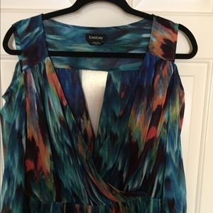 Bebe open shoulder blouse