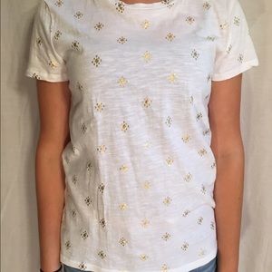 White and Gold Shirt