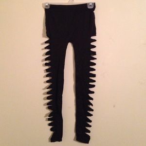 Black Cut Out Leggings.