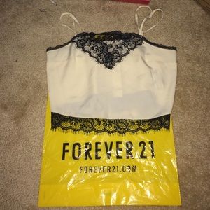 Forever 21 Lacey Crop Top