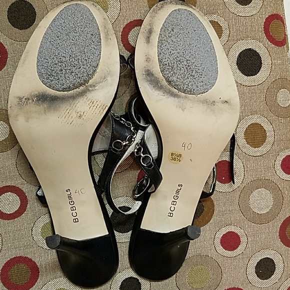 Strappy Black Leather Sandal - Picture 3 of 4