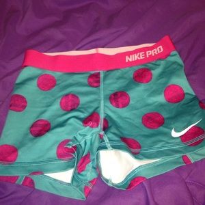 Polka Dot Nike Pro Shorts