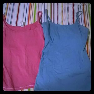 2 Tank Tops W/ Chest Support!
