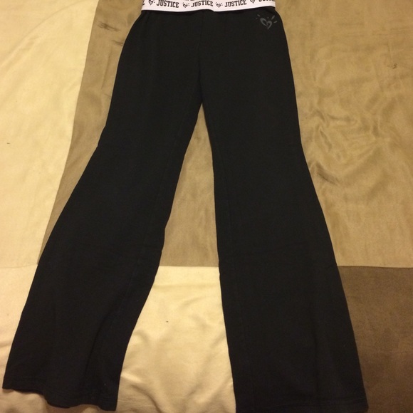 Justice Black Yoga Pants