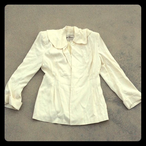 1940's cream colored vintage jacket