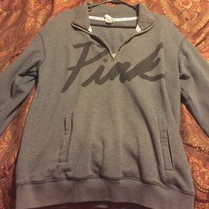 half-zip PINK by VS pullover