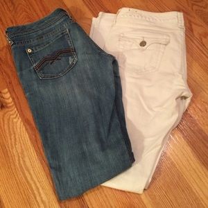 Express denim skinny jeans