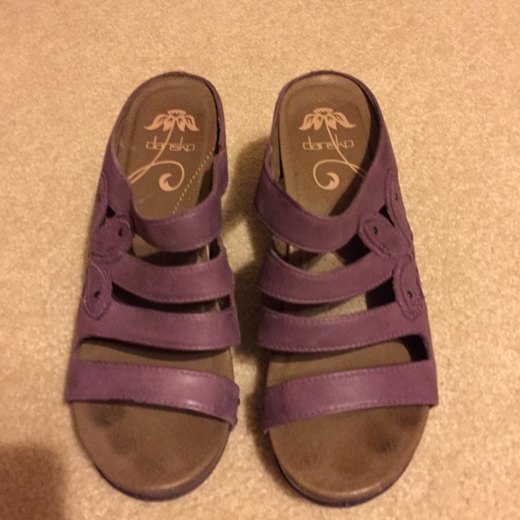 Purple Dansko sandals