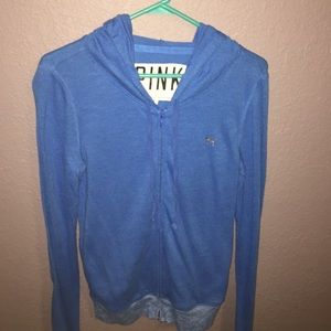 VS Pink zip up sweatshirt