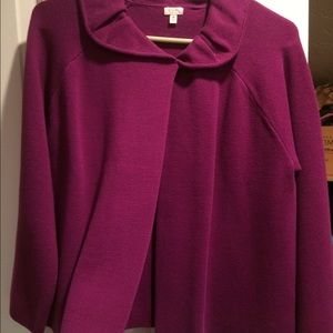 Jcrew coat sweater, one button