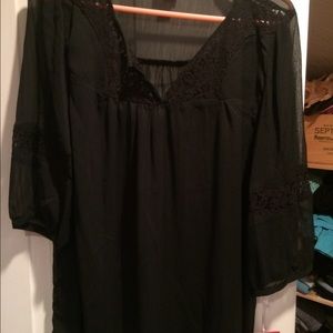 Mossimo sheer tunic top