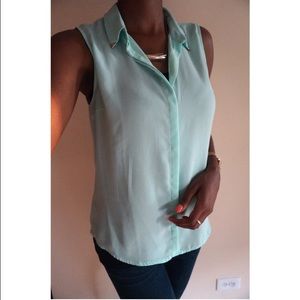 [S O L D] Teal blouse with Gold Detailing