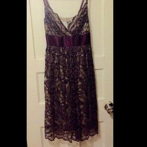 Sweet Purple Lace Babydoll dress