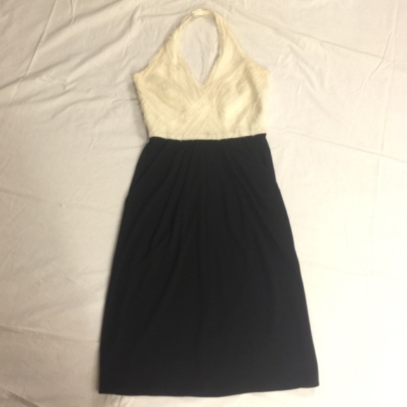 BCBG dress white top black bottom