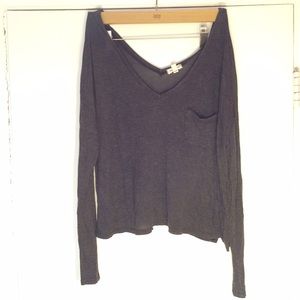 ❤️SOLD ONⓂ️❤️Off Shoulder Brown Long Sleeve