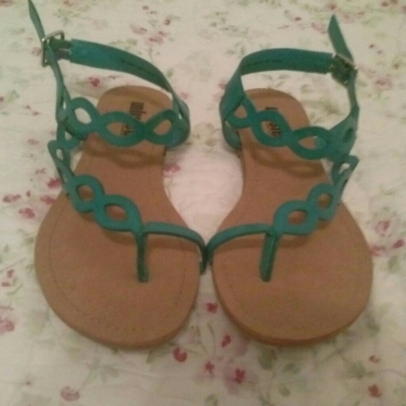 Blue sandals