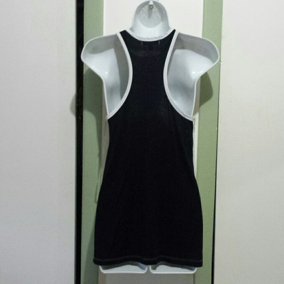 White & Black sheer tank - Picture 4 of 4