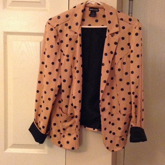 Polka dot blazer
