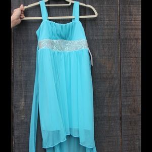 Beautiful "Sea Mist" Blue Children's Dress