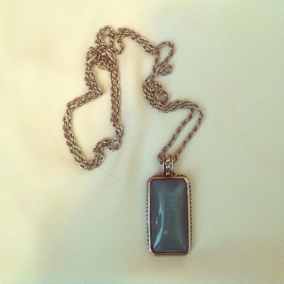 F21 Blue Stone Long Necklace