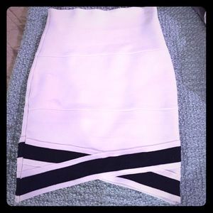 Bandage white skirt