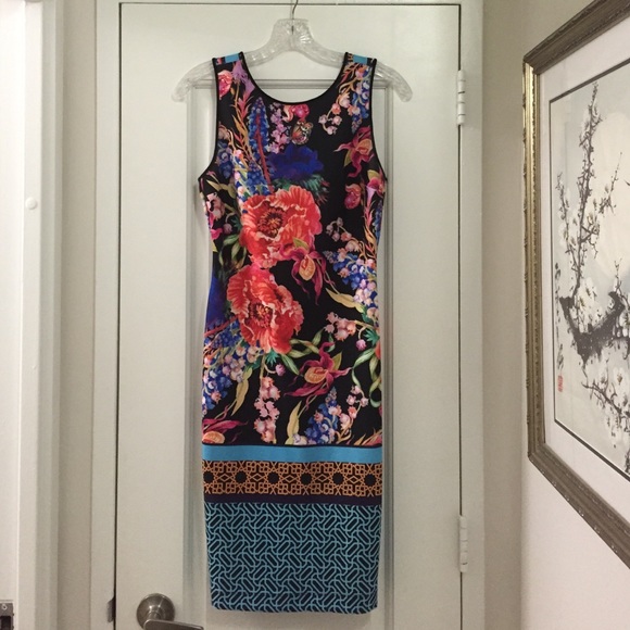 Nordstrom mixed print bodycon dress - Picture 2 of 2