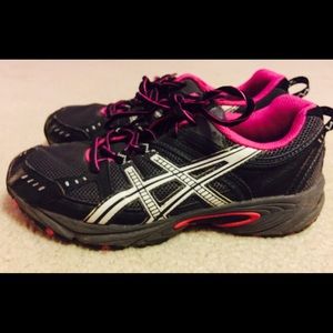 Pink & Black Asics (Volleyball Shoes)