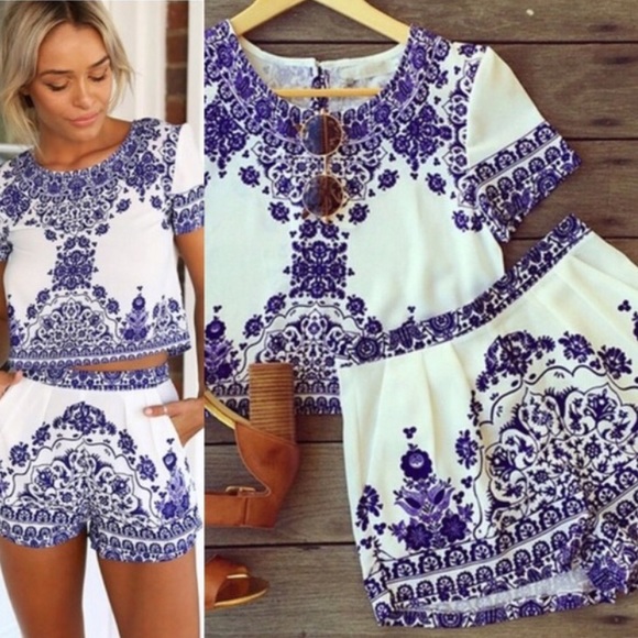 Crop top set