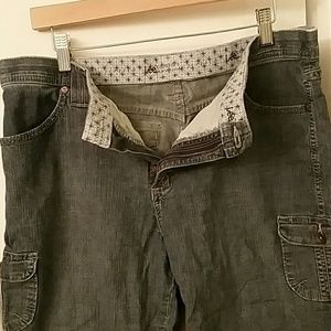 Blue Jean Capri Pants