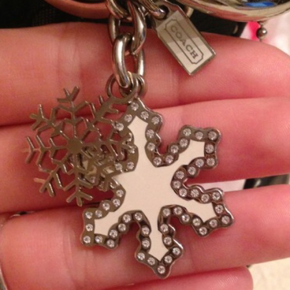 Coach Snowflake Keychain