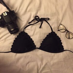 SOLD Black Scalloped Bikini