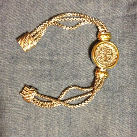 SOLD Multi Chain Magnetic Bracelet with Coin - Picture 4 of 4