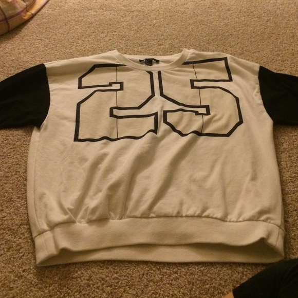 black and white sweater