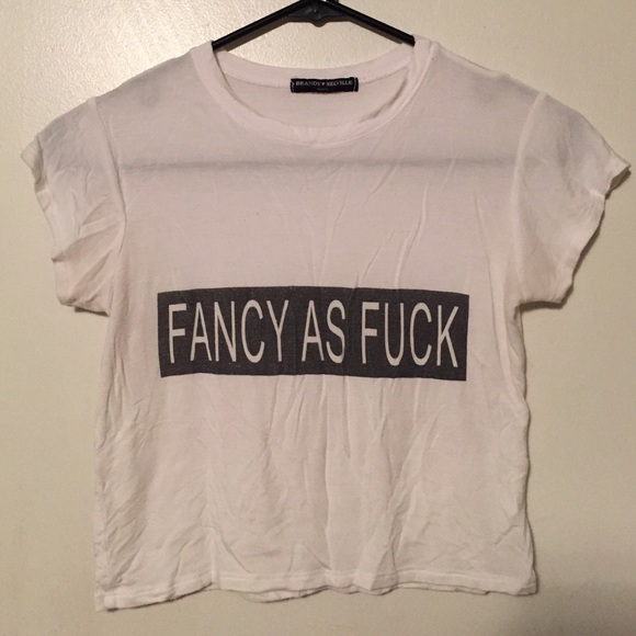 Brandy Melville Fancy as Fuck Crop Top