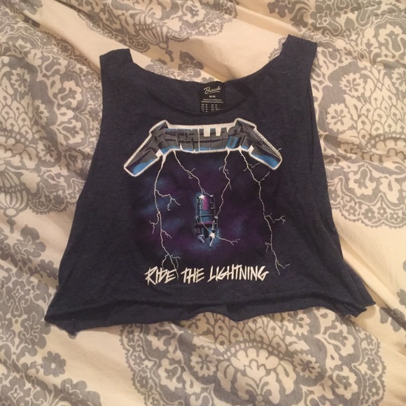 Metallica Cropped Muscle Tee