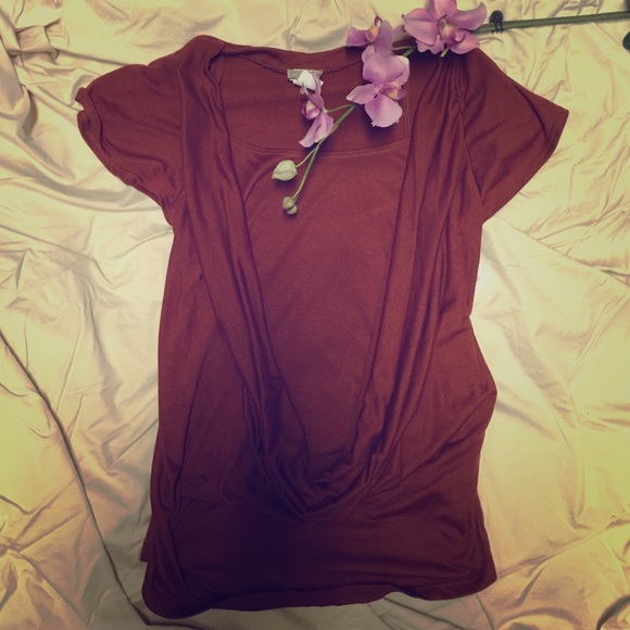 Dark orange top