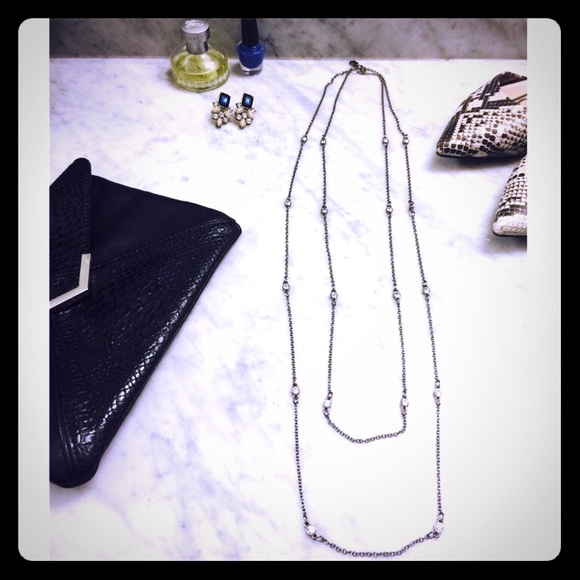 Express Jewelry - Express Faceted Stone Necklace