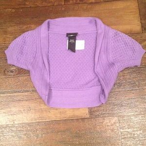 NWT Purple Shrug