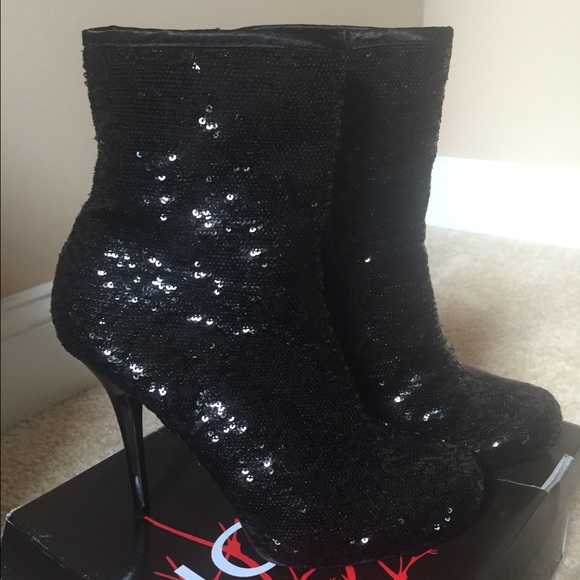 Sequin bootie