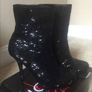 Sequin bootie