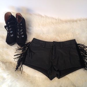 Rock n Roll fringe shorts