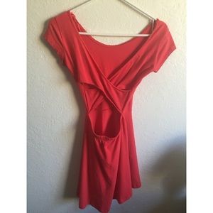 Do Not Buy!! Red Cross Back Dress