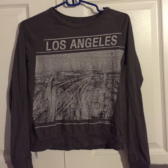 Long Sleeve Grey Los Angeles Shirt