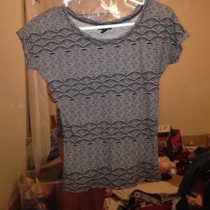 Short sleeve tribal print shirt