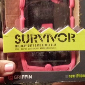 Griffin Survivor Military Duty PINK I Phone Case