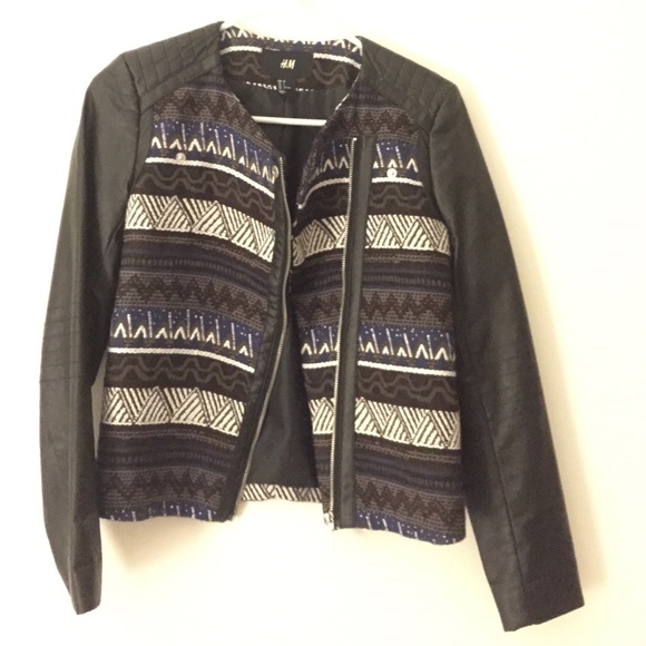 NWOT  HM faux leather jacket SZ 2