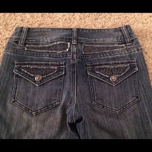 INC DENIM SHORT BOOT LEG JEANS