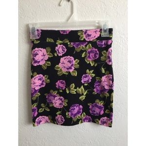 Floral Bodycon Skirt