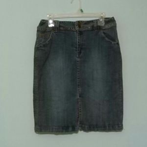 St. John's Bay Jean Skirt