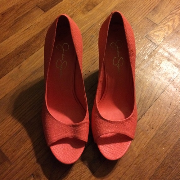 NEW pink wedges by Jessica Simpson - Picture 1 of 4